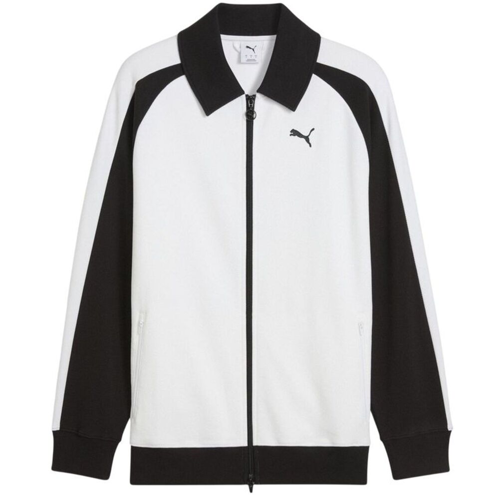 Puma Mens T7 Tracksuit Top / White/Black